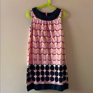 Pink and Navy Kids Dress 100% cotton